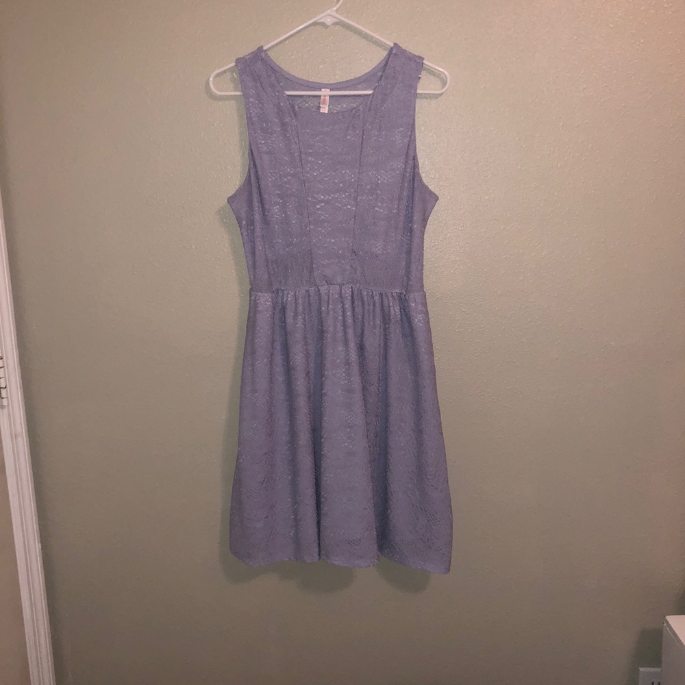 Pastel purple sleeveless dress